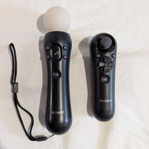 Sony PS3 (Playstation 3) Move Motion And Navigation Controller Bundle Set